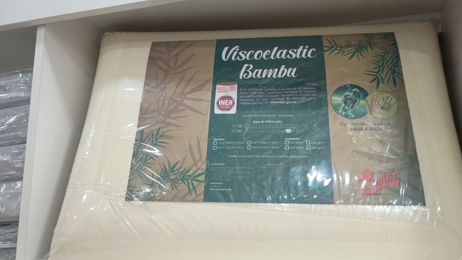 Travesseiro Castor Viscoelastic Bambu